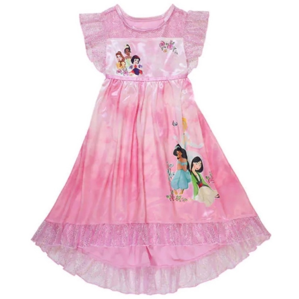 DISNEY Kids Youth Girls Fantasy Gown, Princess PINK